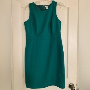 J. Crew Teal Midi Dress